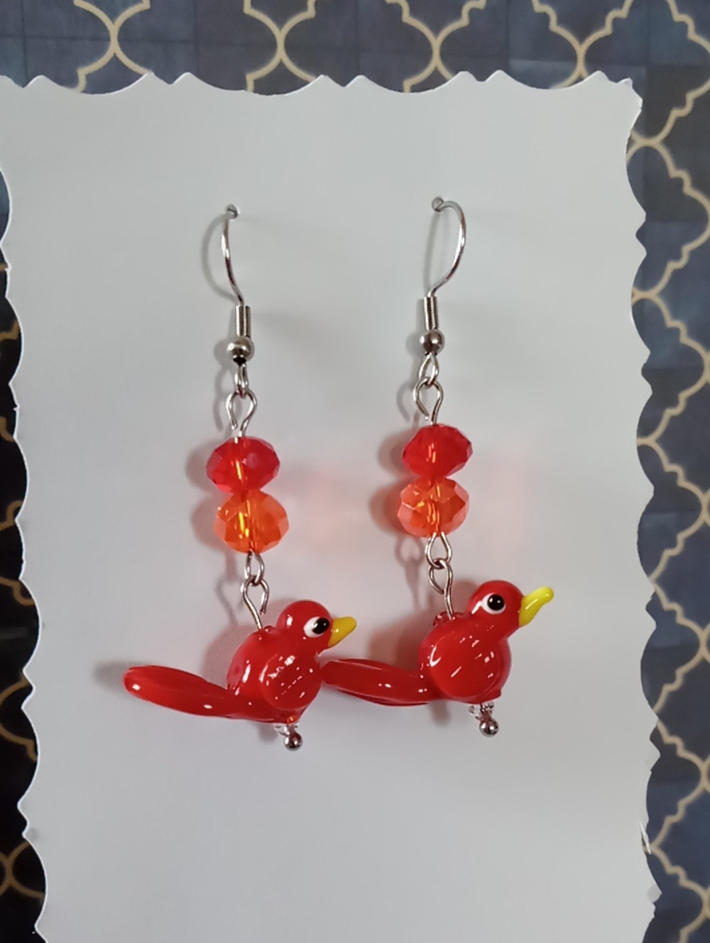 Lil Red Bird Earrings